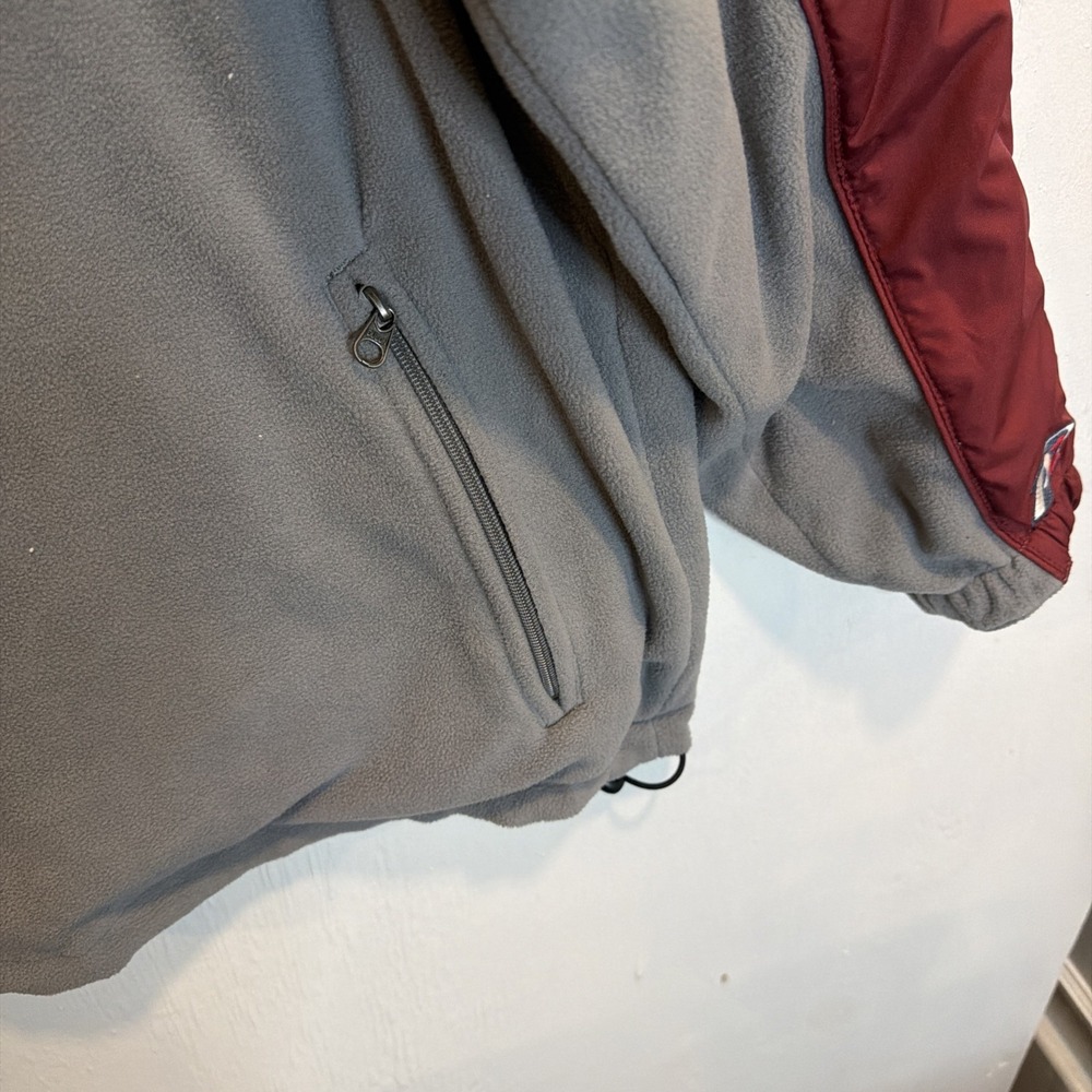 VTG Pro Player Ala Crimson Tide Maroon/Gray Zip Pullover Jacket Sz L Reversible - Picture 12 of 14